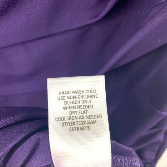 cb established 1962 Violet Sleeveless Sheath Cocktail Dress Sequin Lace Size 16 - Picture 13 of 14